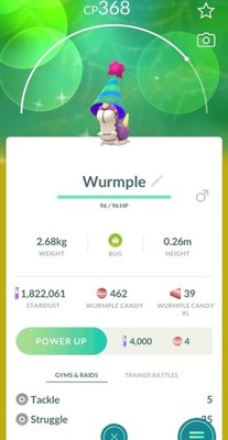  Pokémon Go Shiny Party Hat Wurmple 