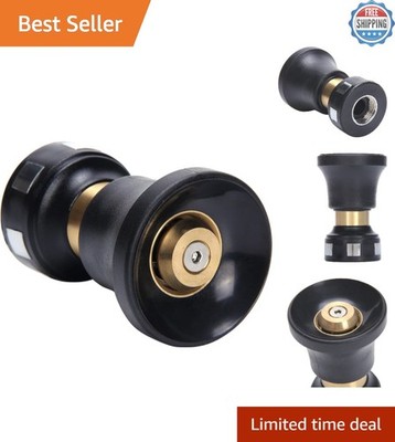 Heavy-Duty Brass Hose Nozzle with 10 Spray Patterns - Perfect for Every Task