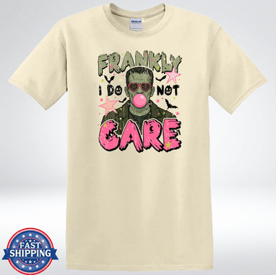 Funny Frankly Bubble Gum Halloween Monster Retro T-Shirt