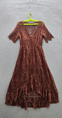 shyanne women's lace maxi dress Shyanne Women's Lace Off The Shoulder High-Low Dress
