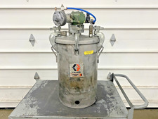 Graco Stainless Steel Paint Pot Pressure Tank Gast Motor 10 Gallon