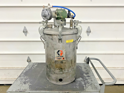 #ad #ad Graco Stainless Steel Paint Pot Pressure Tank Gast Motor 10 Gallon $1947.99