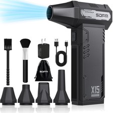 Compressed Air Duster,180,000RPM High Speed brushless Motor Mini Blower  3-s...
