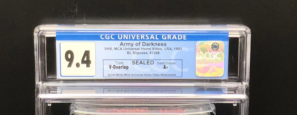 Army of Darkness (1992) - 1993 VHS - CGC 9.4 - SEALED Grade A+ First Print Foto 3 de 4