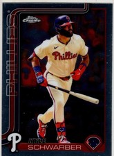 2025 Topps Chrome Baseball Kyle Schwarber No. 31 Philadelphia Phillies