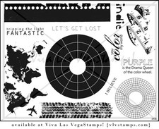 Unmounted Rubber Stamp Plate, Unmounted/Uncut Pink Rubber Stamps