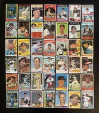 Vintage 1958-81 Topps Hof Lot(42) Mickey MANTLE Maris Mays Aaron Clemente Hi#
