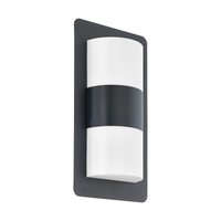 Anthrazit Weiß Moderne Wandleuchte Leuchter AußEnlampe Garten 2X10W/E27 IP44