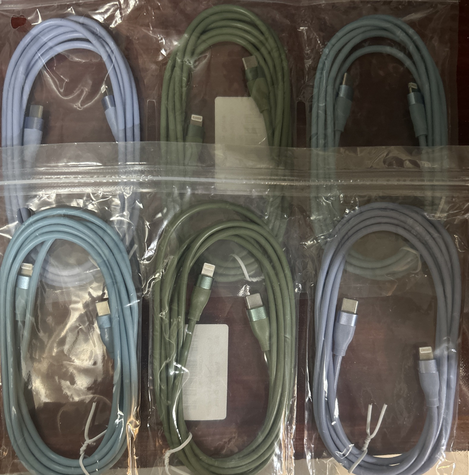 6FT USB-C to Lightning Cable 6 Pack MFi Certified-image