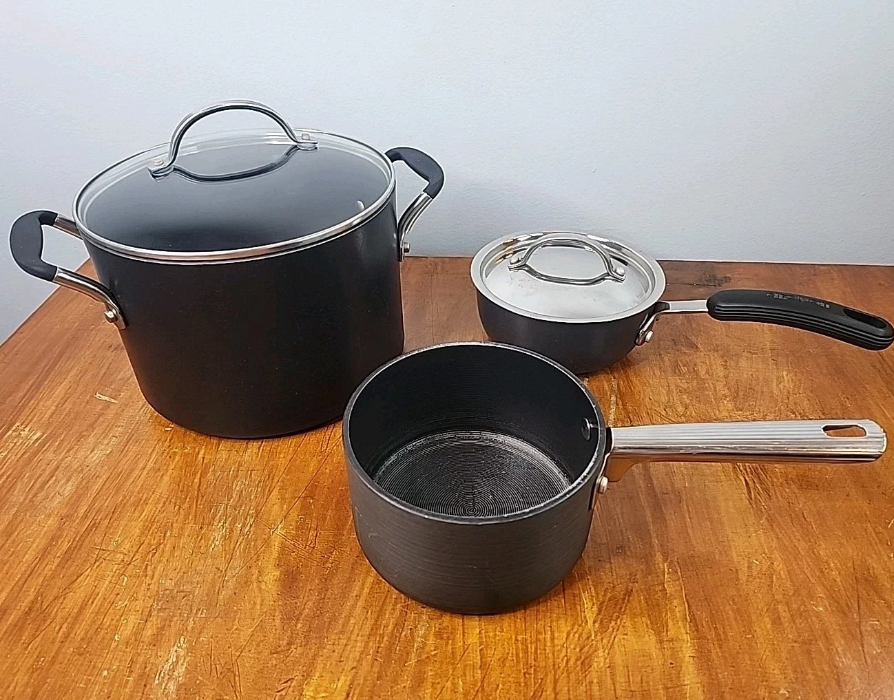 Circulon Hi Low Cookware 5 Piece Set Stock Pot Saucepan Meyer Professional