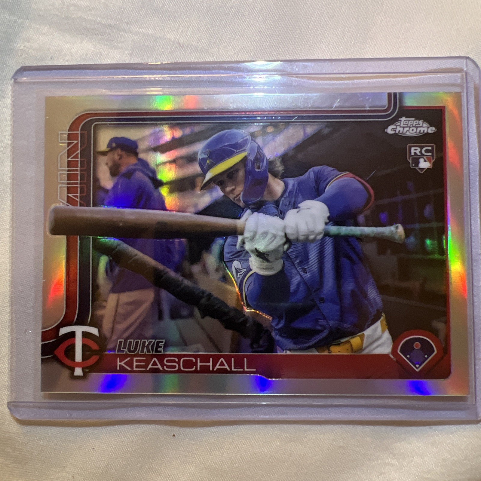 2025 Topps Chrome Update Luke Keaschall Image Variation RC SSP #USC106 Twins