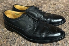 Florsheim Royal Imperial Oxford Wingtip Dress Shoes V Cleats Black Men’s Sz 14