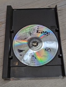 NBA Live 97 (Sega Saturn 1997 EA Sports) CIB Case (Broken Tab) Manual & Disk