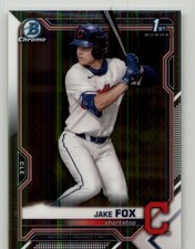 2021 Bowman Draft Jake Fox Chrome #BDC-102 Cleveland Indians