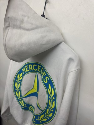 LARGE AWGE Mercedes Benz ASAP Rocky Hoodie Sweatshirt White NWT A 