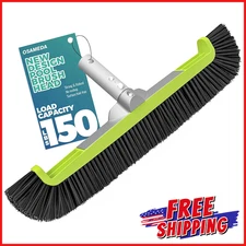 18" BRUSH HEAD SWIMMING POOL CLEANER Curved Ends Tile Flooring Glass Scrubber