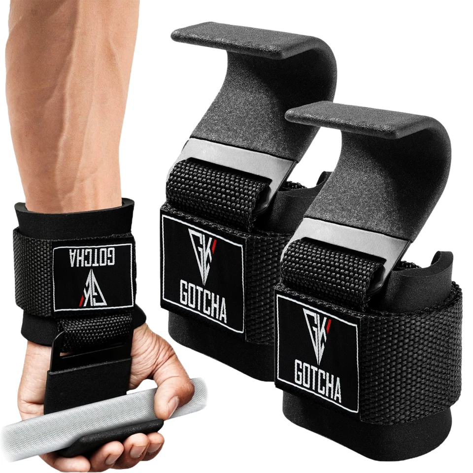 GOTCHAKART Gewichtheben Haken Riemen, Handgelenkstütze, Krafttraining, Heben, Gymnastikriemen