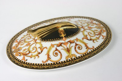 Versace Barocco Terrinendeckel Schüsseldeckel 22,5 x15 cm