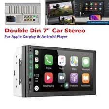 7-inch Double Din Car Stereo with Apple Carplay & Android Auto MP5 Player Radio
