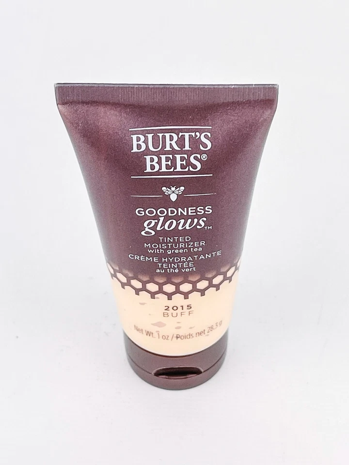 Crema hidratante tintada Burts Bees Goodness Glows 1 oz sellada 2015 Buff Foto 2 de 4