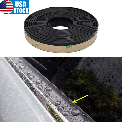 13FT Rubber Car Side Door Window Glass Seal Weatherstrip Rain Visor