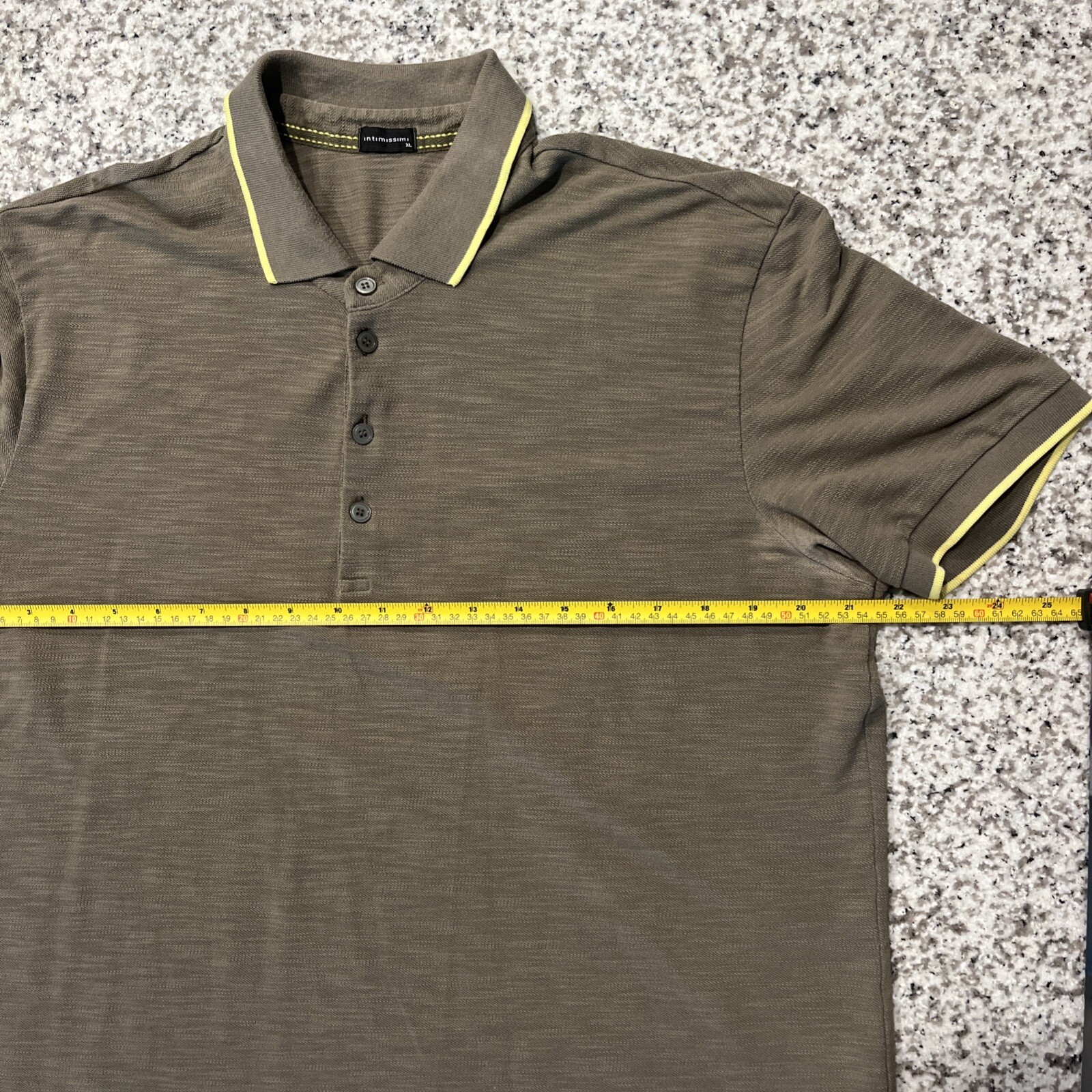 Intimissimi Shirt Men’s XL Green Short Sleeve, Polo Style, Buttons image 5