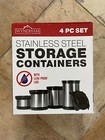 stainless steel storage containers leak proof NEW — photo 1