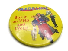 Madeline Movie Button Buy It On VHS And DVD!