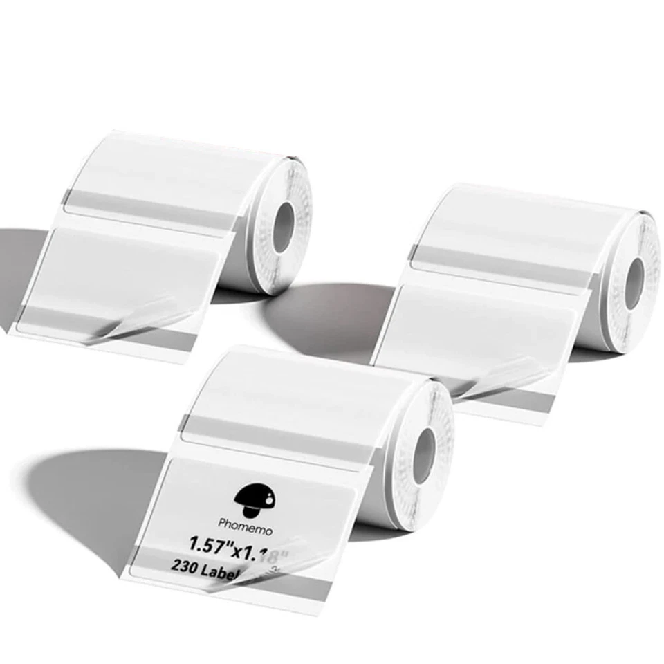 1/3Rollen Phomemo Selbstklebendes Thermo-Etiketten-Aufkleberpapier für M110/M220 - Bild 3 von 4