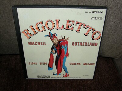 RIGOLETTO / CORNELL MacNEIL - JOAN SUTHERLAND / LONDON RECORDS 3 LP BOX SET