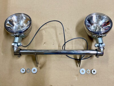ハーレー　スポットライト Harley Guide S-H2 Premium Deluxe Spot Lamp Kit Knucklehead UL WL