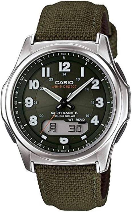CASIO WAVE CEPTOR WVA-M630B-3AJF Green Men Watch Dial Tough Solar