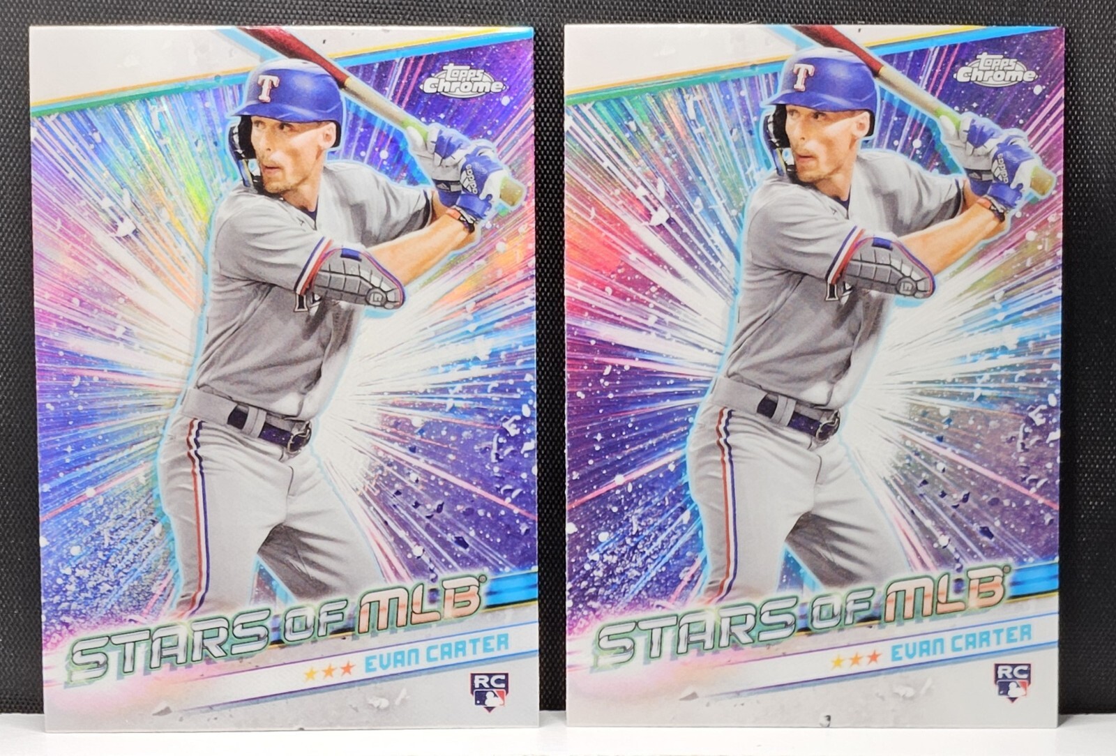 2024 Topps Series 2 Evan Carter #CSMLB-47 Chrome Stars of MLB 2 Cards - Rangers