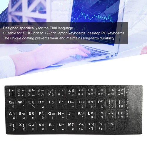 Thai Keyboard Sticker Replacement Keyboard Sticker For Desktop Computer La - Picture 22 of 22