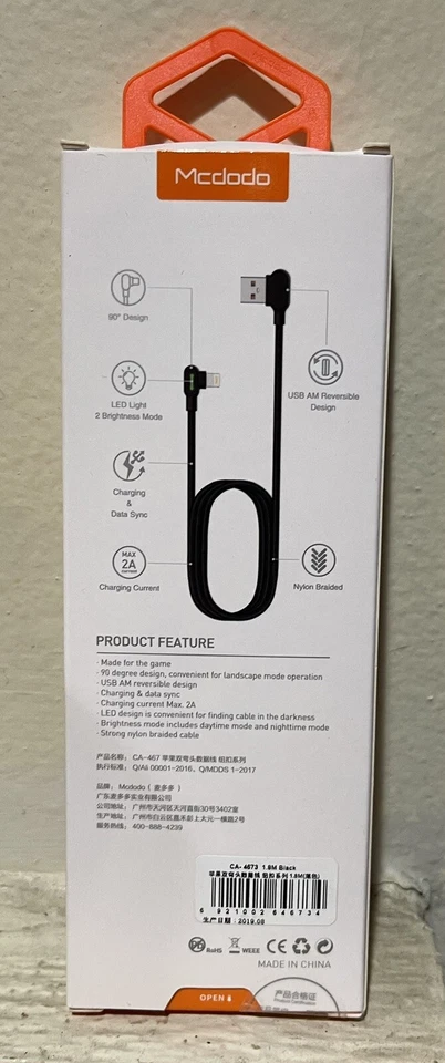 Mcdodo Fast Charger USB Charging Cable for iPhone 14 13 12 11 Pro Max X 8 7 iPad - Image 4 of 4