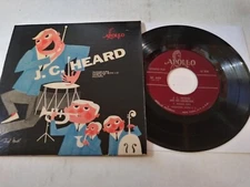 J.C. Heard  - Self Titled VG++ Original 45RPM APOLLO EP-605 Record & Sleeve JAZZ