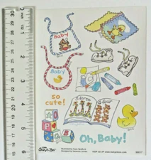 Suzy's Zoo BABY! - 1 Sheet of Vintage OH, BABY! Stickers #90017