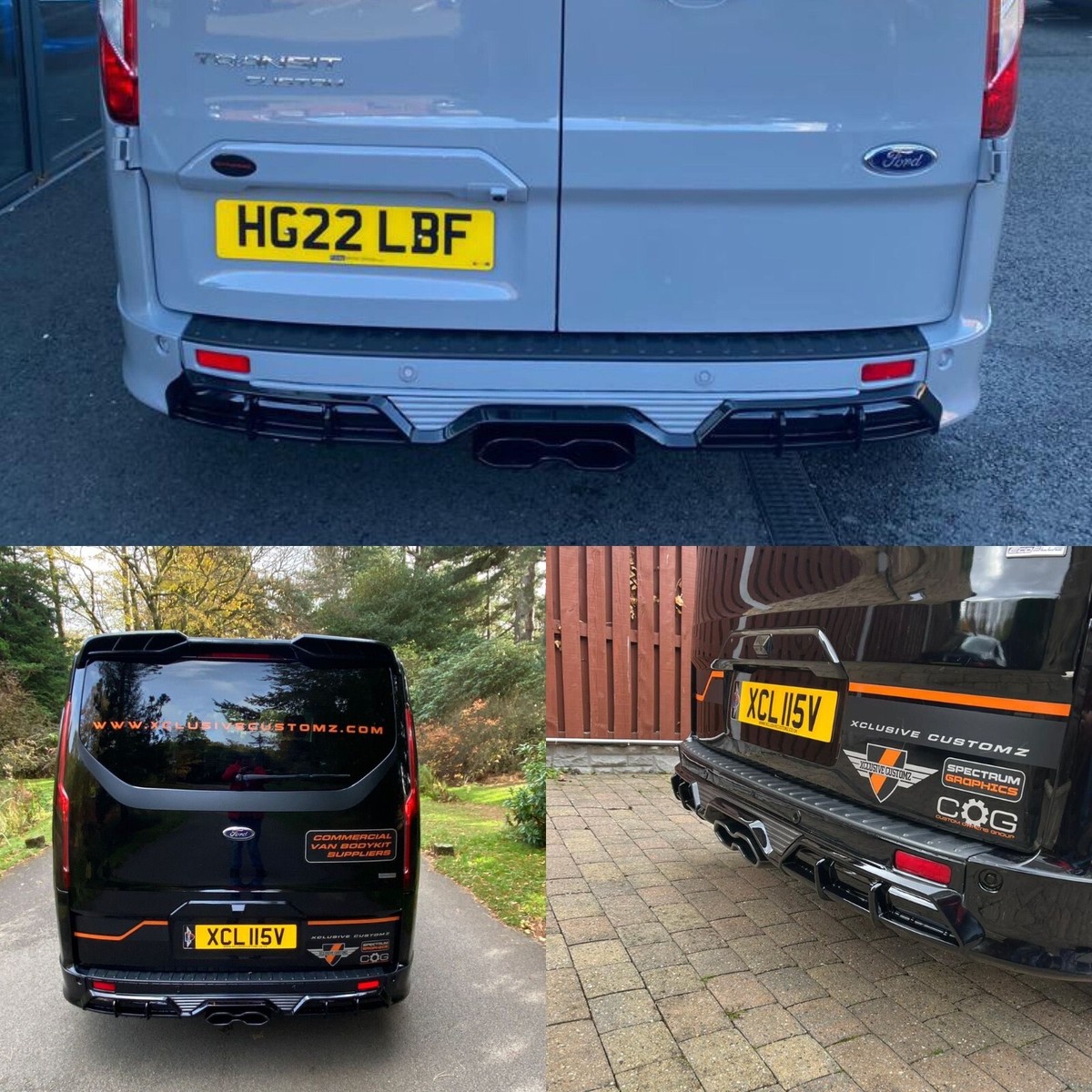 Ford Transit V3 Rear Bumper Conversion for Transit Custom Models