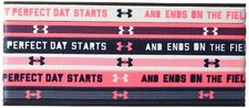 Under Armour Girls' Graphic Headbands - 6 Pack, White 103 /Academy, One Size