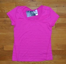 NWT Womens ACTIVE LIFE Pink Magenta Performance Wicking Fitness Shirt SMALL 