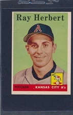 1958 Topps #379 Ray Herbert A's EX 58T379-82515-2