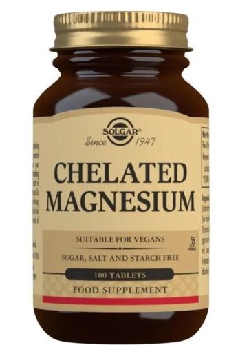 Solgar Chelated Magnesium tablets (100) BBE 09/2026 - Picture 1 of 2