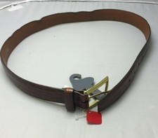 Brighton Womens Dark Brown Gold Belt Accessories Fashion 30
