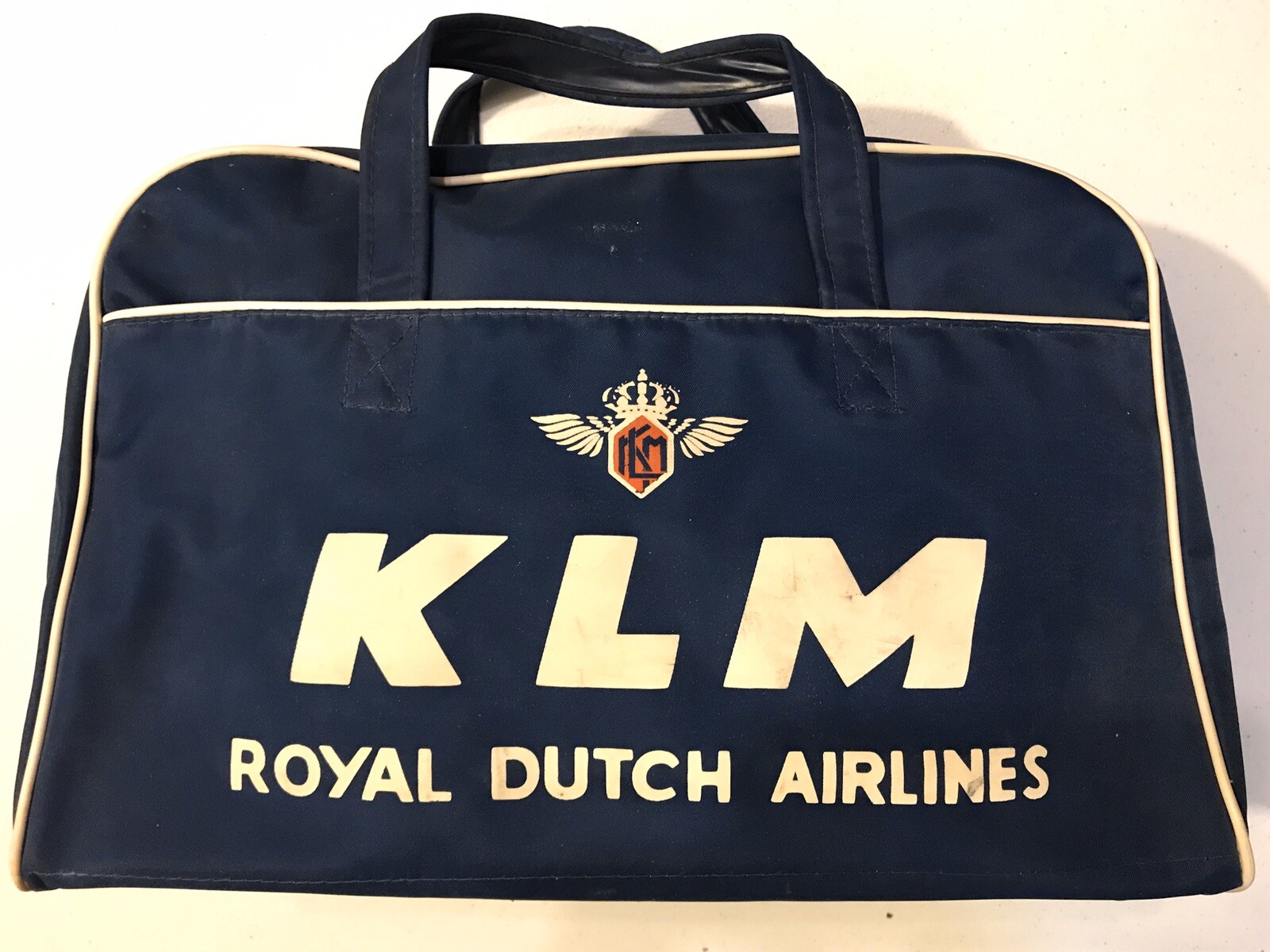 Vintage KLM Carryon Bag Tote Royal Dutch Airlines old retro eBay