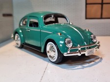 VW Beetle Green 1300 1966 Classic 1:24 Motormax Diecast Detailed Model
