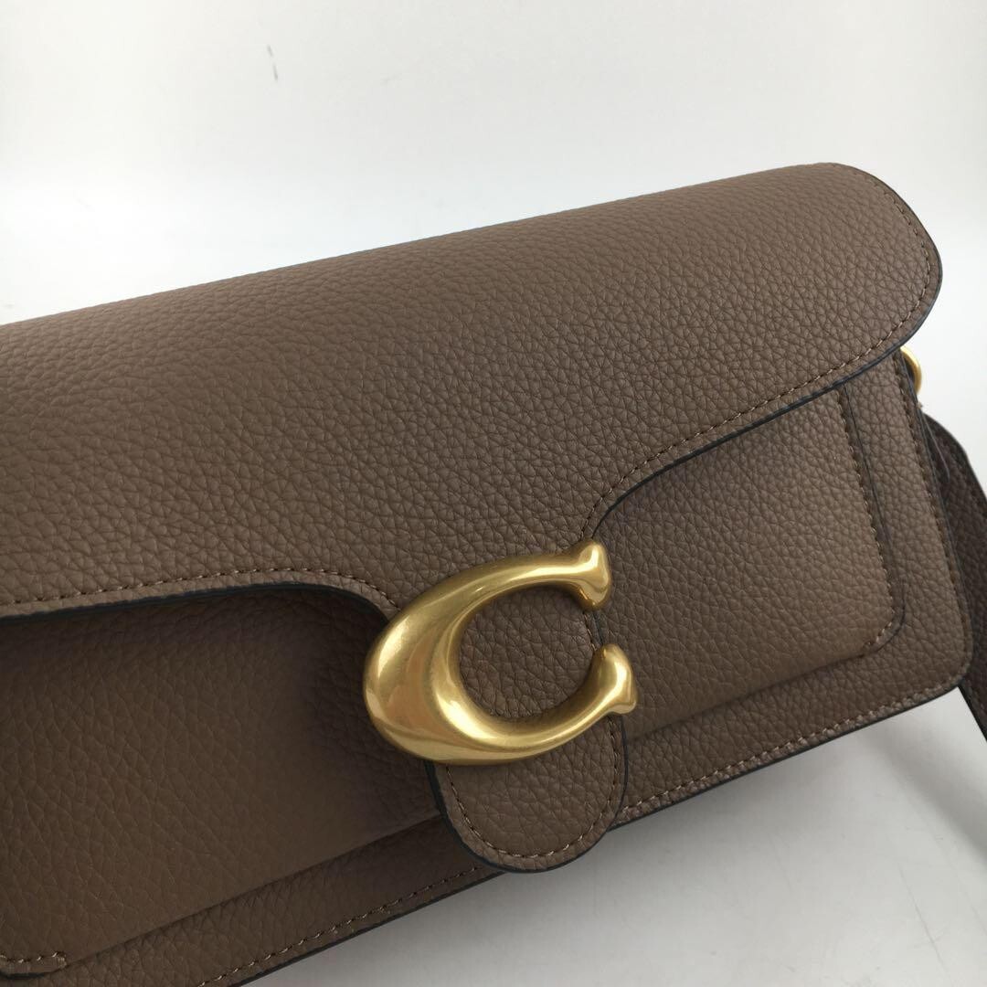 Coach CH857 V5BLK Tabby 26 Shoulder Bag Brown Leather Crossbody