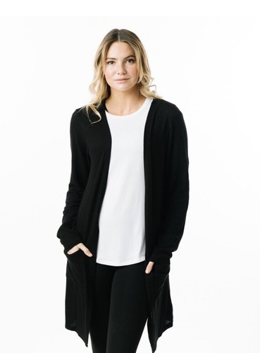 Zyia Black Boyfriend Cardigan long 