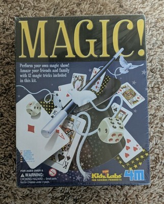 4M Kidzlabs Kids Labs Magic Kit Magician supplies 12 tricks NEW 