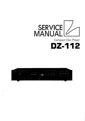 Service Manual-Anleitung für Luxman DZ-112 