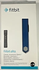 Fitbit Alta Classic Accessory replacement Band -  Blue Large size -New